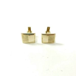 Abstract Square Gold Colored Cufflinks